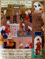 Geschichte des alten Mannes, der mit dem grausamen König spricht